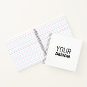 8.5インチx 8.5インチスパイラルノートブック[色数々の] ノートブック (内部)