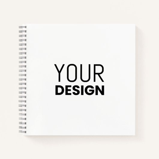 8.5インチx 8.5インチスパイラルノートブック[色数々の] ノートブック (正面)