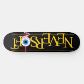 8.5マンガスタイルネバーソフトロゴデッキ スケートボード (横)