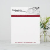 8.5×11 赤 建築用 青図 レターヘッド (スタンド正面)