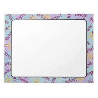 8.5"x11メモ帳の固定紙 ノートパッド