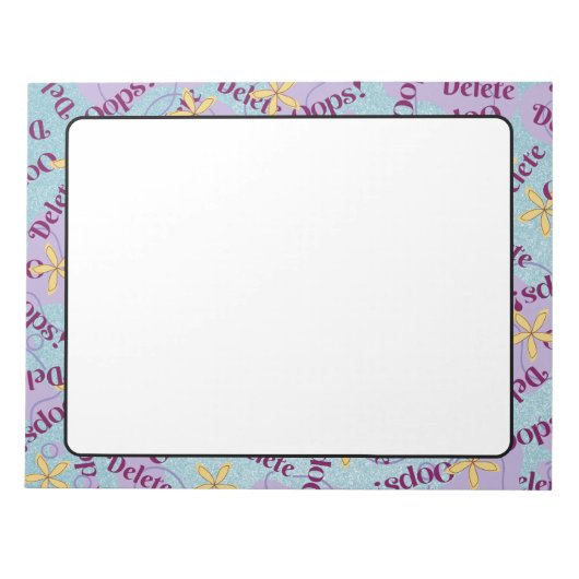 8.5"x11メモ帳の固定紙 ノートパッド (正面)