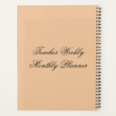 8.5"x11"スパイラル（毎月）プランナー プランナー手帳 (裏面)