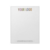 8.5 x 11カスタム文字サイズメモ帳とロゴ ノートパッド (回転)