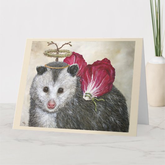 8.5 x 11折りたたみグリーティングカード（エンジェルダン） カード (正面)