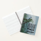 8.5 x 11 スパイラルノート Psalm 121:2 KJV ノートブック (内部)