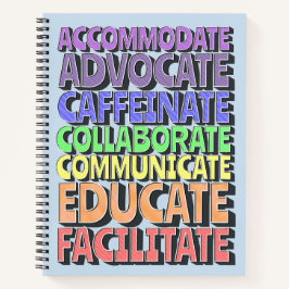 8.5 x 11 Spiral Notebook - A Teacher's Day ノートブック