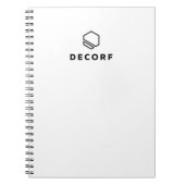 8.5" x 11" Spiral Notebook - Black ノートブック (正面)