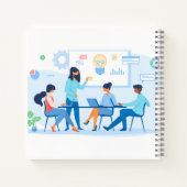 8.5" x 8.5" スパイラル ノートブック (裏面)