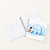 8.5" x 8.5" スパイラル ノートブック (内部)