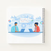 8.5" x 8.5" スパイラル ノートブック (裏面)