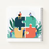 8.5" x 8.5" スパイラル ノートブック (裏面)