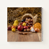 8.5" x 8.5" スパイラル ノートブック (裏面)