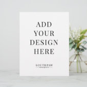 8.5x11インチの結婚サインプリント (スタンド正面)