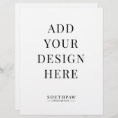 8.5x11インチの結婚サインプリント (正面/裏面)