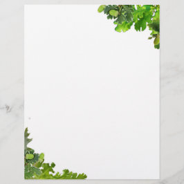 8.5X11インチオークリーフ招待状紙 レターヘッド