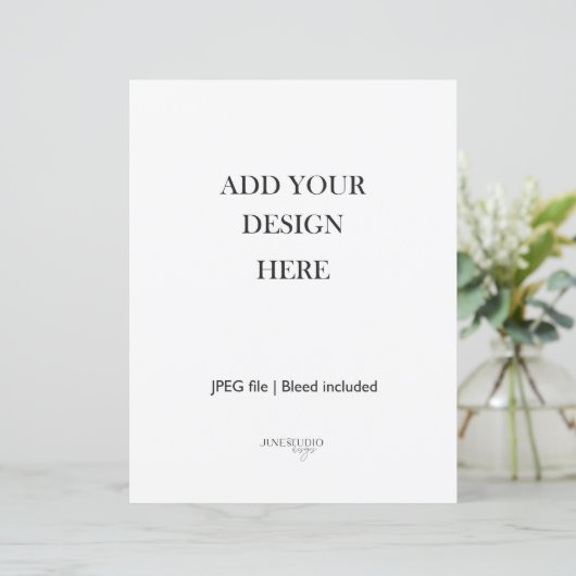 8.5x11インチカードストック110 lbフルページ (スタンド正面)