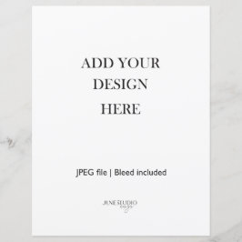 8.5x11インチカードストック110 lbフルページ