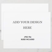 8.5x11インチ水平カード在庫110ポンド (正面/裏面)