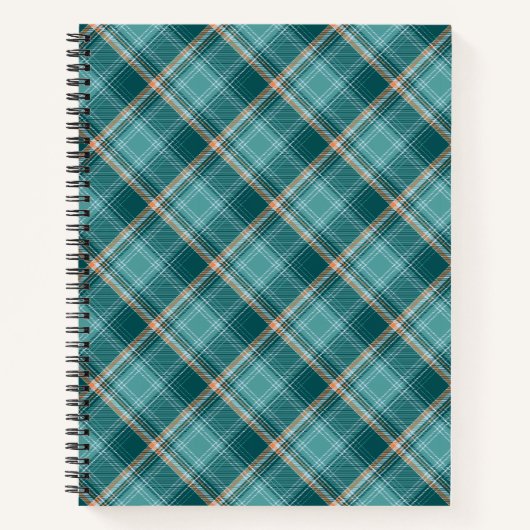 8.5x11スパイラルノートパソコンEIRE PLAID ノートブック (正面)