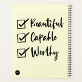 8.5x11週および月ごとのプランナー プランナー手帳 (裏面)