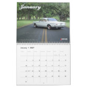 8.5x11 CorvairForumの壁掛けカレンダー カレンダー (1月 2027)