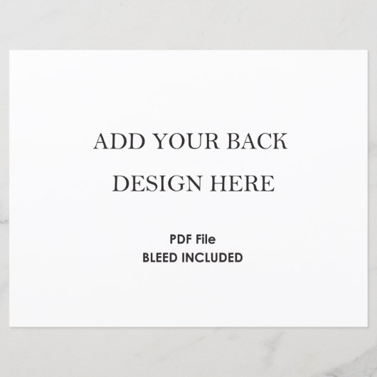 8.5x11" Print _Horizontal Double sided  (裏面)