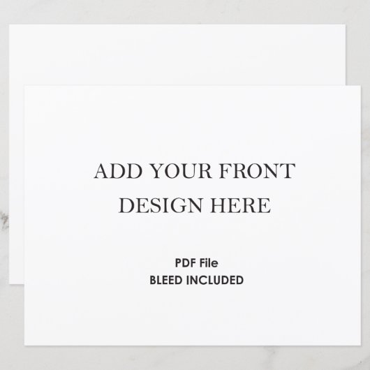 8.5x11" Print _Horizontal Double sided  (正面/裏面)