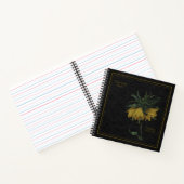 8,5x8,5" Fritillaria Imperialis Black Notebook ノートブック (内部)