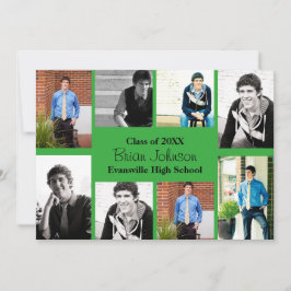 8/9枚の写真緑 – GRADの発表 招待状