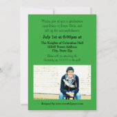 8/9枚の写真緑 – GRADの発表 招待状 (裏面)