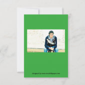 8/9枚の写真(緑) - 3 x 5 Gradの発表 招待状 (裏面)