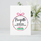 8.9 cm x 12.7 cm Flat Thank You Card サンキューカード (スタンド正面)