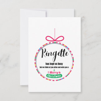 8.9 cm x 12.7 cm Flat Thank You Card サンキューカード