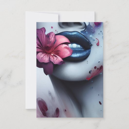 8,9 cm x 12,7 cm Tarjeta de agradecimiento plana サンキューカード (正面)