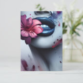 8,9 cm x 12,7 cm Tarjeta de agradecimiento plana サンキューカード (スタンド正面)