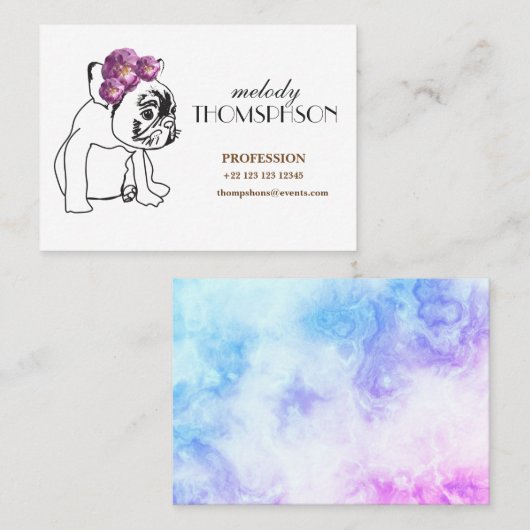 、8.9 cm X 6.4 cm強大の標準的なマット 名刺 (正面/裏面)