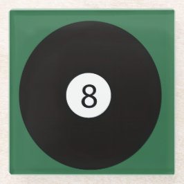 8 Ball ガラスコースター