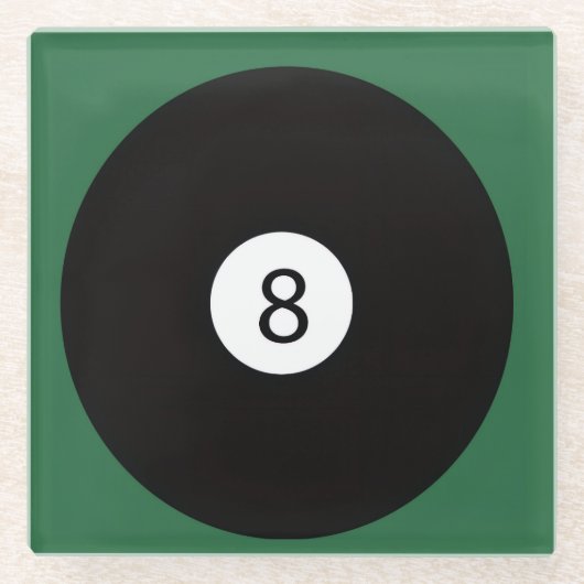 8 Ball ガラスコースター (正面)