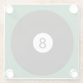 8 Ball ガラスコースター (裏面)