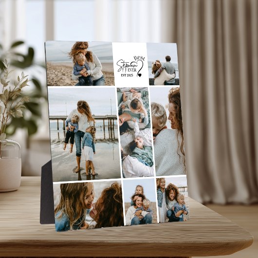 8 Best Stepmom Ever Custom Photo Collage フォトプラーク