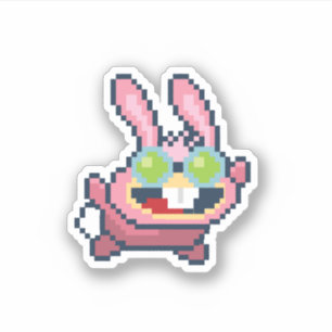 8-bit Dr. Hare Poptropica Stecker(8ビットDr. Hare Pop シール