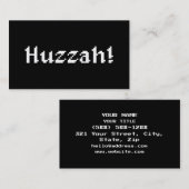 8 Bit Huzzah! 名刺 (正面/裏面)