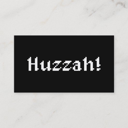 8 Bit Huzzah! 名刺 (正面)