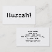 8 Bit Huzzah! 名刺 (正面/裏面)