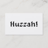 8 Bit Huzzah! 名刺 (正面)