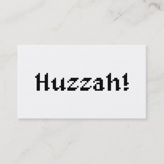 8 Bit Huzzah! 名刺 (正面)