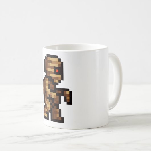 8-bit Mummy コーヒーマグカップ (正面右)