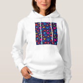 8-Bit Pixel Gaming Aesthetic Cozy Hoodie パーカ (正面)