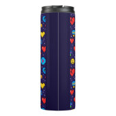 8-Bit Pixel Gaming Insulated Travel Tumbler タンブラー (裏面)